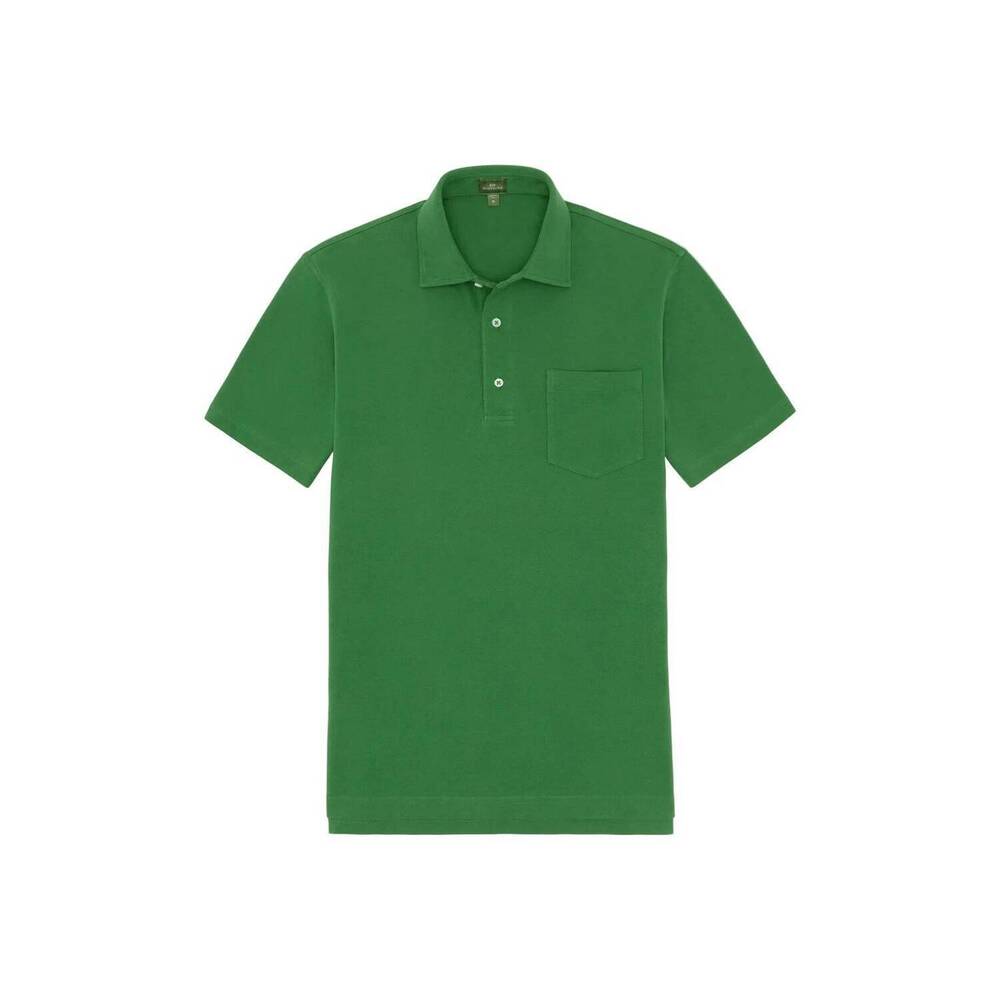 NEW SID MASHBURN men's short sleeve pima pique polo in grass